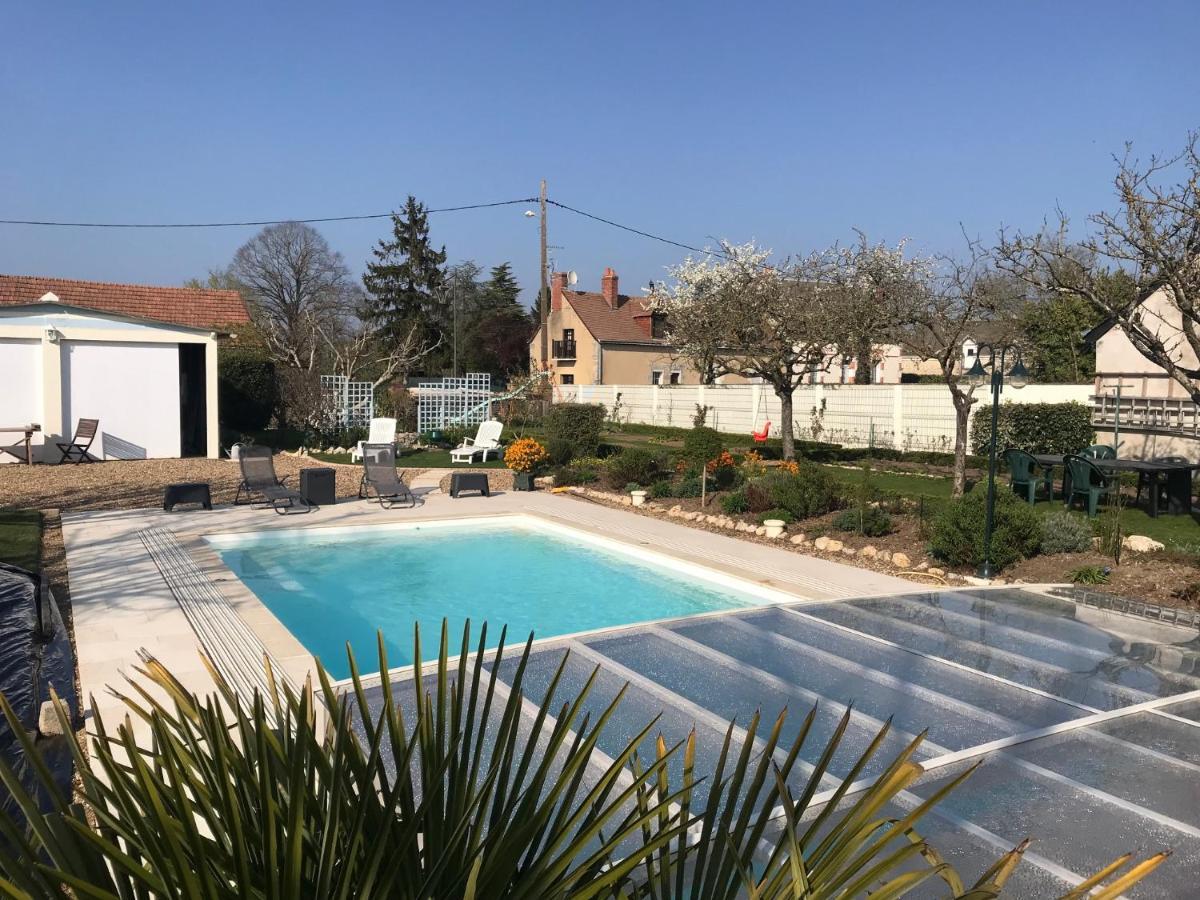 Gite Chalet-Piscine "Belle-Etoile" Touraine Anjou Courcelles-de-Touraine Esterno foto